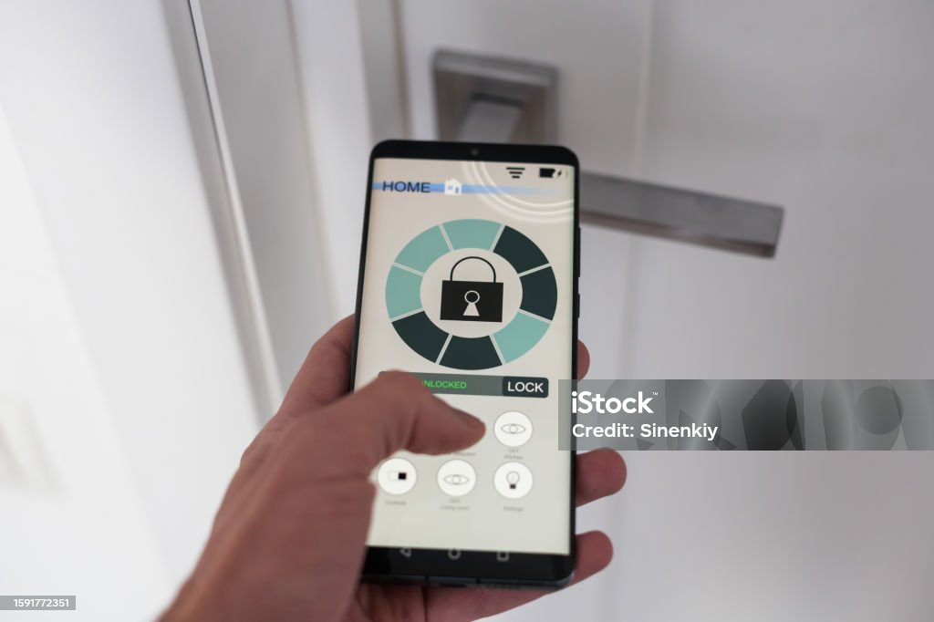 serrure connect&eacute; au portable